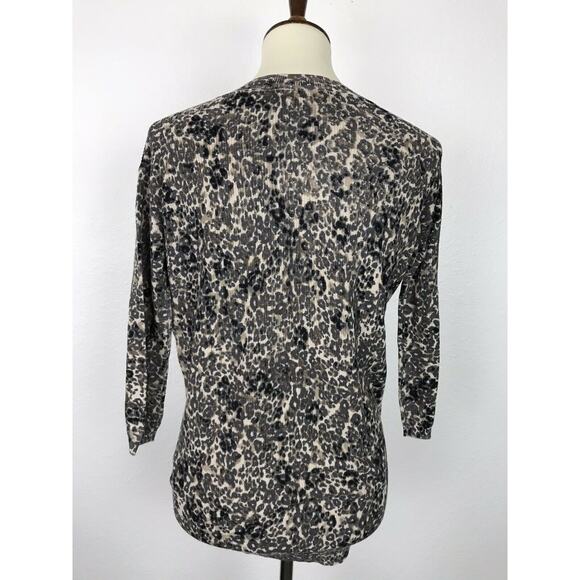 Aritzia Wilfred Knit Print Silk Cashmere Top - Picture 4 of 5